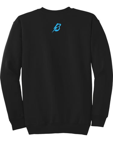PDXFH BOLTS CREWNECK BLUE LOGO SWEATER