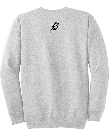 PDXFH BOLTS CREWNECK BLACK LOGO SWEATER