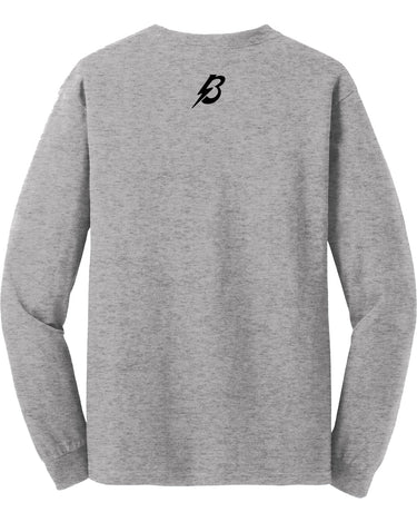 PDXFH LS BOLTS BLACK LOGO TEE