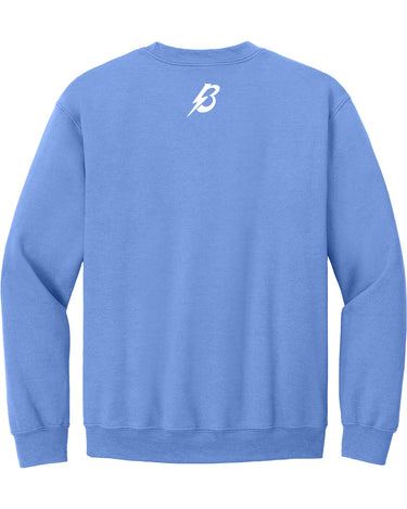 PDXFH BOLTS CREWNECK WHITE LOGO SWEATER