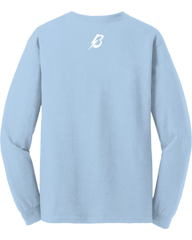 PDXFH LS BOLTS WHITE LOGO TEE