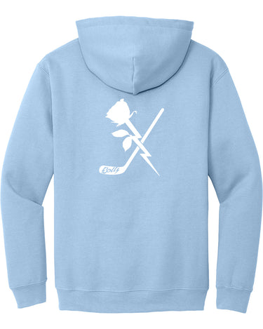 PDXFH BOLTS HOODY ROSE HOCKEY WHITE LOGO