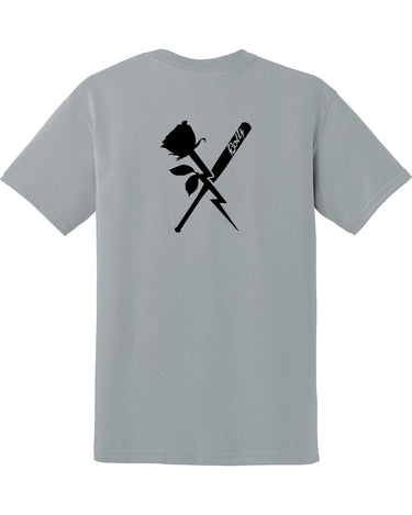 PDXFH BOLTS SS ROSE BASEBALL BLACK LOGO TEE