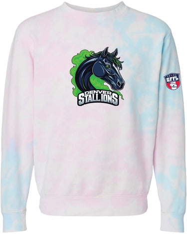 GFFL CREWNECK DENVER STALLIONS LOGO SWEATER