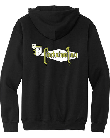 COCKATOO INN CIRCLE WHITE LOGO HOODY