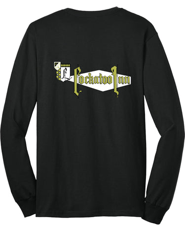 COCKATOO INN CIRCLE WHITE LOGO LS TEE