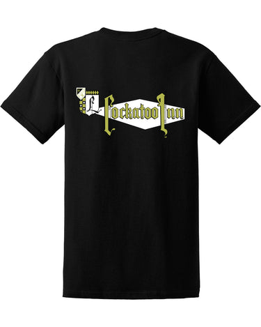 COCKATOO INN CIRCLE WHITE LOGO TEE