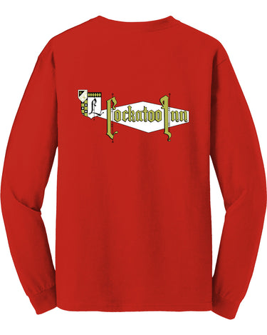 COCKATOO INN CIRCLE BLACK LOGO LS TEE