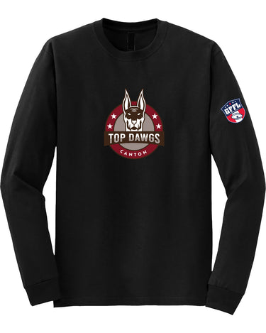 GFFL LS CANTON TOP DAWGS LOGO TEE